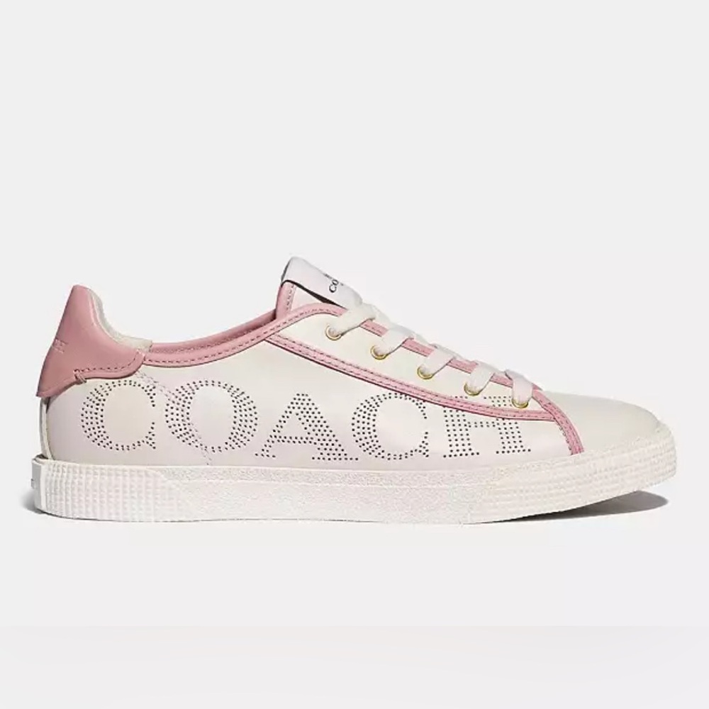 Coach Women's Sneakers in Pink and Cream
